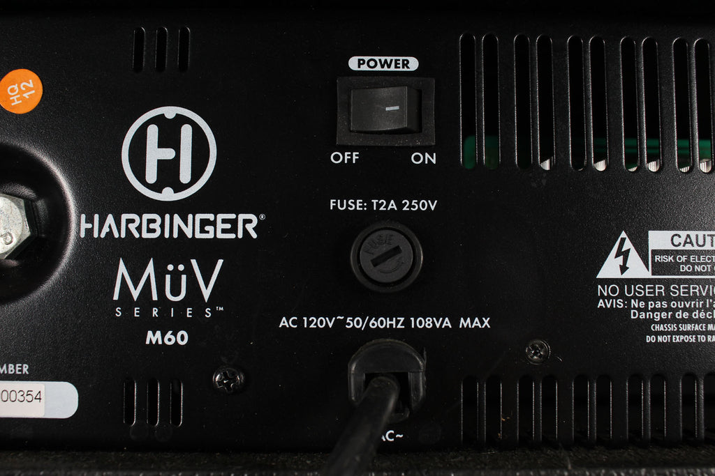 Harbinger M60 Powered Mixer 4 Channel 60 Watt Compact Mixer