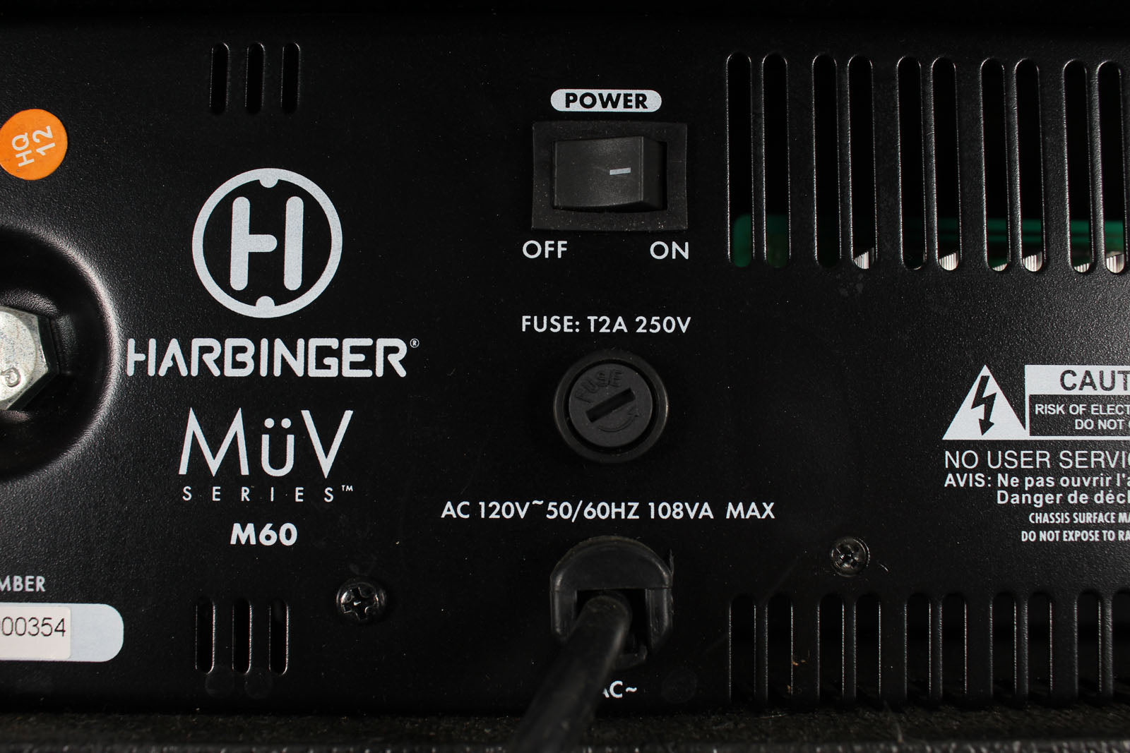 Harbinger M60 Powered Mixer 4 Channel 60 Watt Compact Mixer