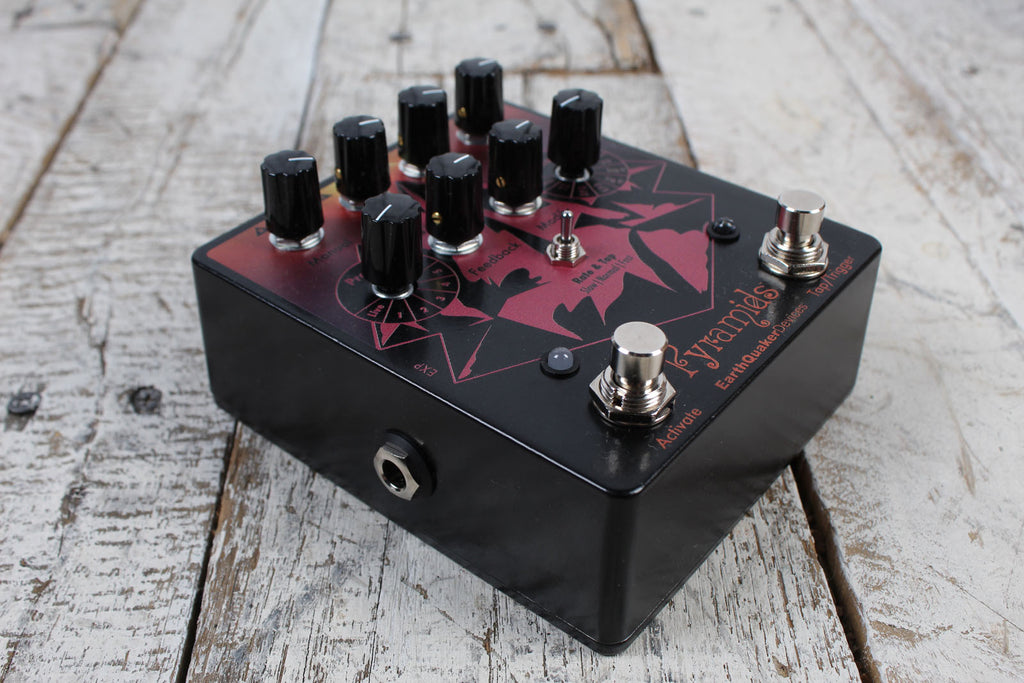 EarthQuaker Pyramids Stereo Solar Eclipse Flanger Electric Guitar Effects Pedal