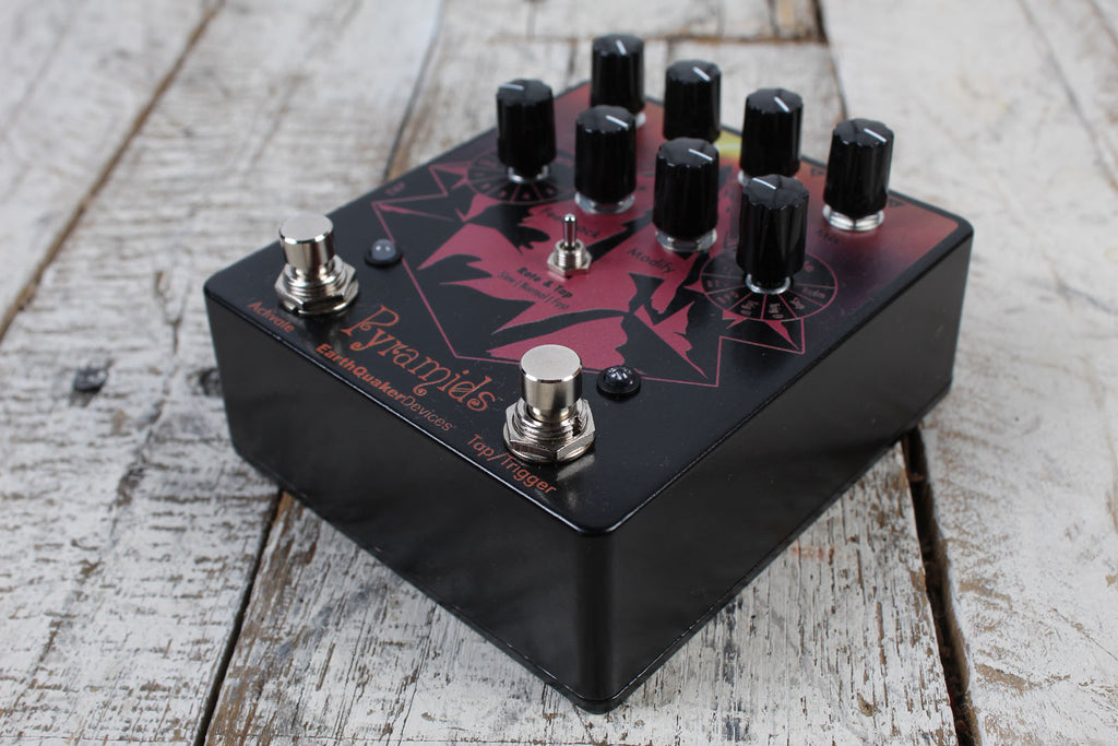 EarthQuaker Pyramids Stereo Solar Eclipse Flanger Electric Guitar Effects Pedal