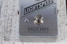 Load image into Gallery viewer, Greer Amps Lightspeed Organic Overdrive Moonshot Silver Electric Guitar Effects Pedal