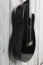 Fender CN-140SCE Nylon Thinline Concert Acoustic Electric Guitar Black w Gig Bag