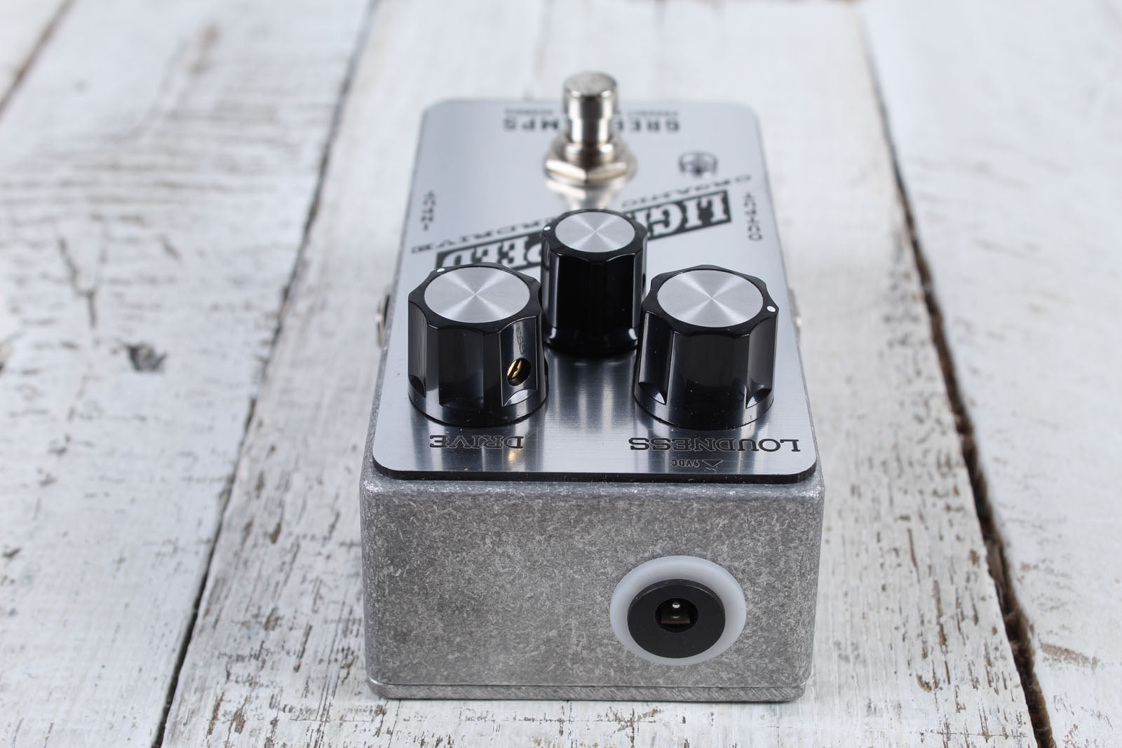 Greer Amps Lightspeed Organic Overdrive Moonshot Silver Electric Guitar Effects Pedal