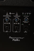 Powerwerks PWR10 Powered Speaker 10 Inch 600 Watt Speaker Cabinet Black