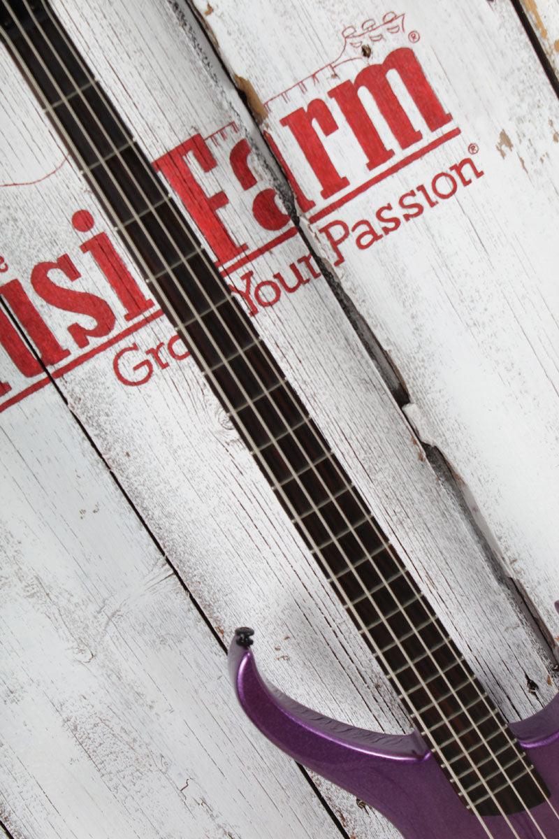 Kramer D-1 Bass 4 String Electric Bass Guitar Thundercracker Purple Metallic
