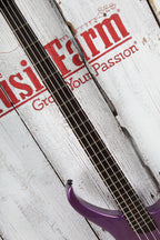 Kramer D-1 Bass 4 String Electric Bass Guitar Thundercracker Purple Metallic