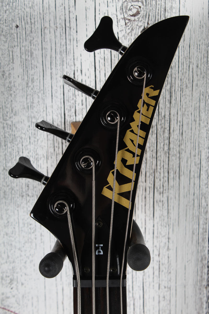 Kramer D-1 Bass 4 String Electric Bass Guitar Thundercracker Purple Metallic