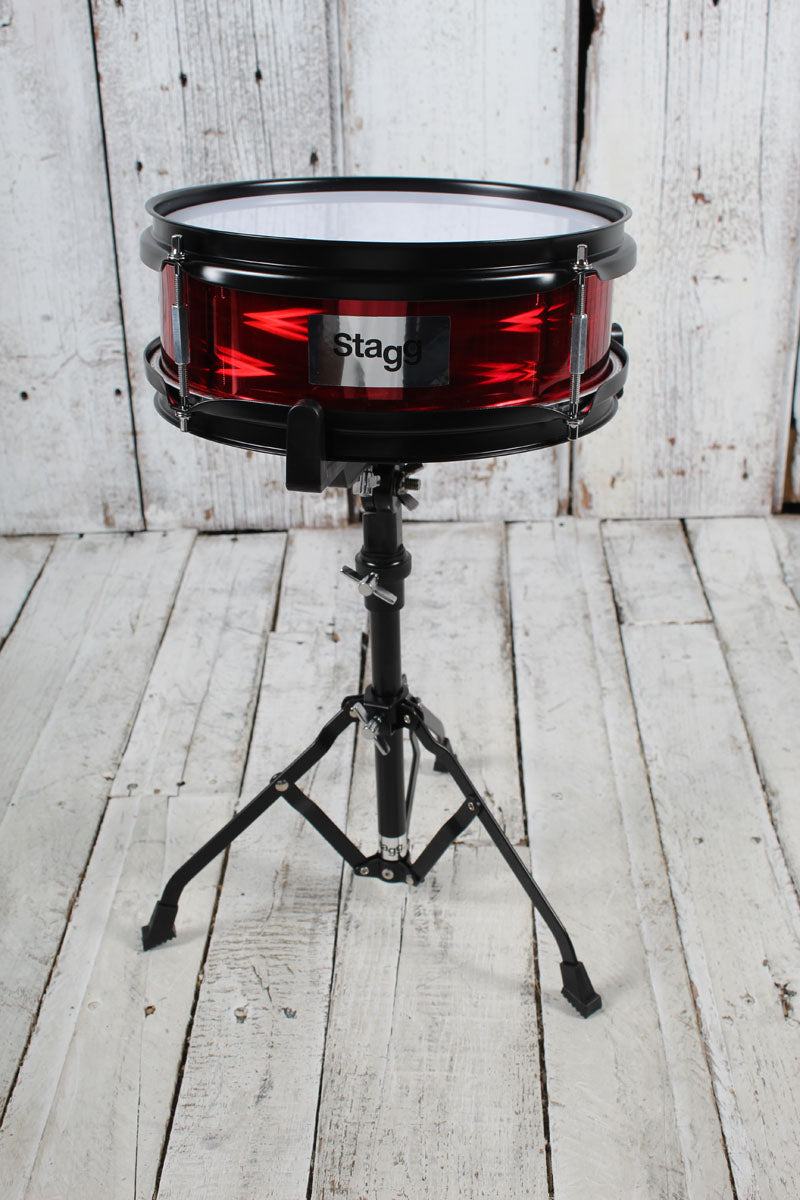 Stagg TIM JR 3/12B 3 Piece Junior Dum Kit with Hardware and Throne Red