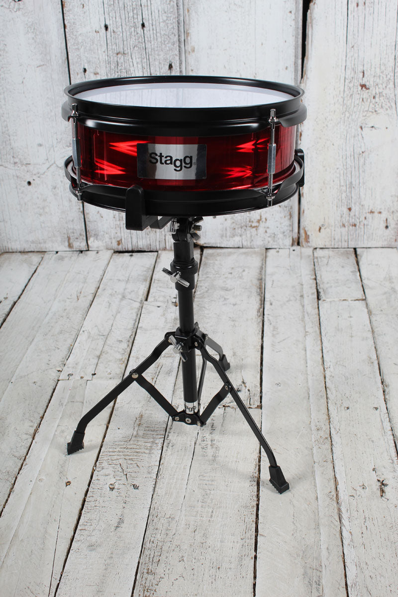 Stagg TIM JR 3/12B 3 Piece Junior Dum Kit with Hardware and Throne Red