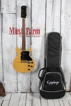 Epiphone 2025 Les Paul Special Double Cut Electric Guitar TV Yellow with Gig Bag
