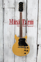 Epiphone 2025 Les Paul Special Double Cut Electric Guitar TV Yellow with Gig Bag