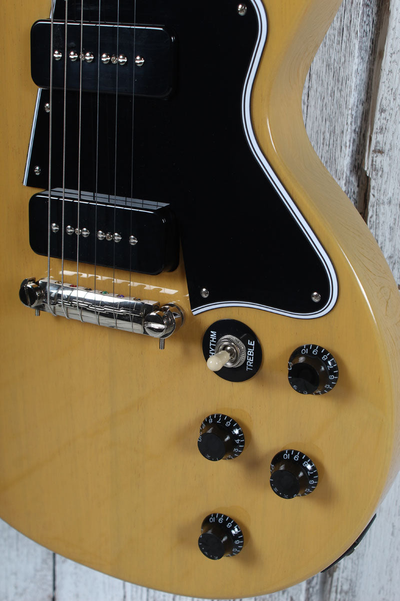 Epiphone 2025 Les Paul Special Double Cut Electric Guitar TV Yellow with Gig Bag