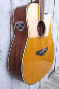 Yamaha TransAcoustic Dreadnought Cutaway Acoustic Electric Guitar Vintage Tint
