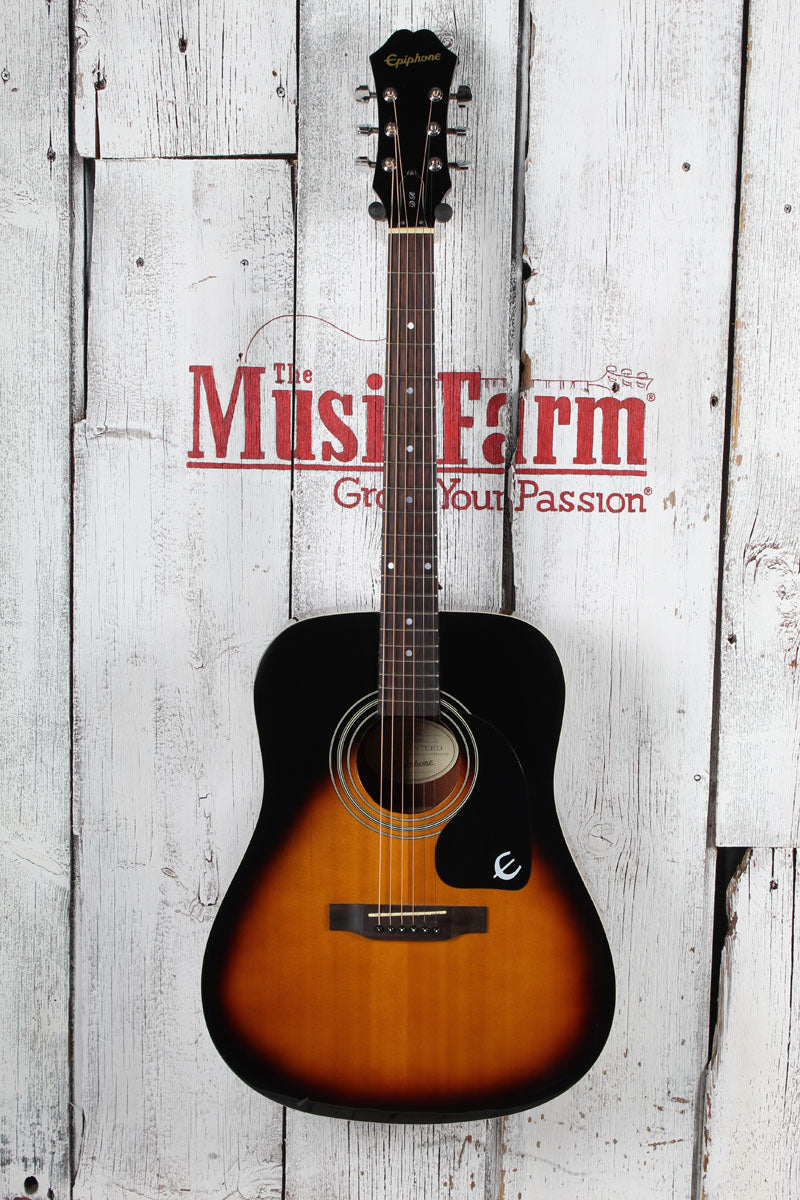 Epiphone PR-150 Dreadnought Acoustic Guitar Vintage Sunburst Finish