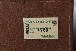 Altec MADRID 872B Speaker System Pair of Speakers Bookshelf Loudspeaker System