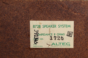 Altec MADRID 872B Speaker System Pair of Speakers Bookshelf Loudspeaker System