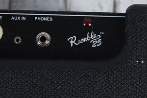 Fender Rumble 25 Electric Bass Guitar Amplifier 25 Watt 1 x 8 Solid State Amp