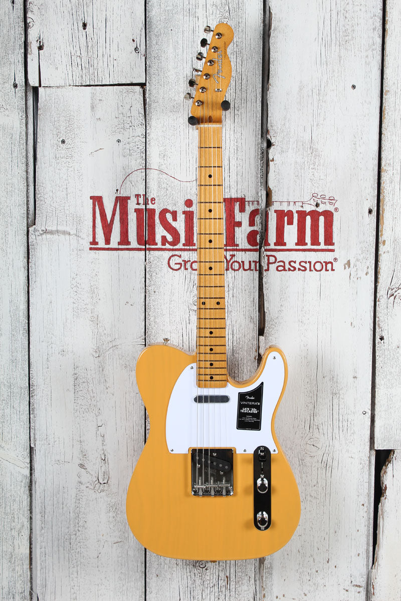 Fender Vintera III Late '50s Telecaster Electric Guitar Butterscotch w Gig Bag