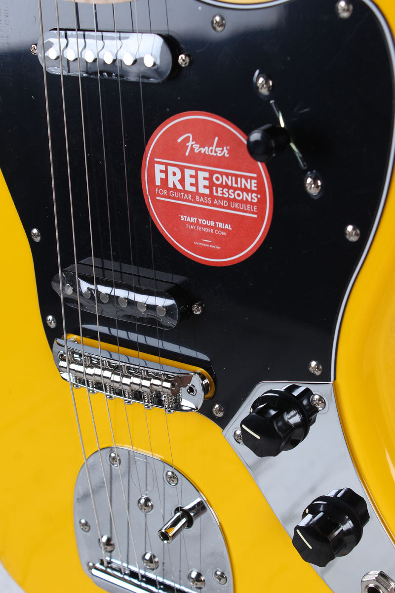 Fender Squier FSR Affinity Jaguar Electric Guitar Graffiti Yellow Finish