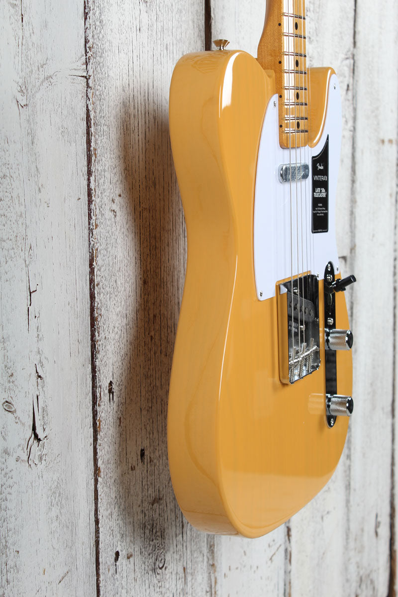 Fender Vintera III Late '50s Telecaster Electric Guitar Butterscotch w Gig Bag