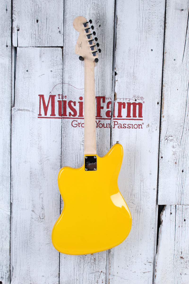 Fender Squier FSR Affinity Jaguar Electric Guitar Graffiti Yellow Finish