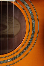 Load image into Gallery viewer, Washburn EA15 ATB Mini Jumbo Acoustic Electric Guitar Flame Maple Tobacco Burst