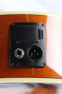 Washburn EA15 ATB Mini Jumbo Acoustic Electric Guitar Flame Maple Tobacco Burst