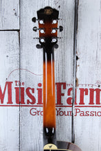 Load image into Gallery viewer, Washburn EA15 ATB Mini Jumbo Acoustic Electric Guitar Flame Maple Tobacco Burst