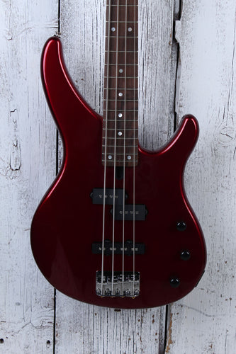 Yamaha TRBX174 RM Double Cutaway 4 String Electric Bass Guitar Red Metallic
