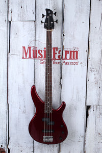 Yamaha TRBX174 RM Double Cutaway 4 String Electric Bass Guitar Red Metallic