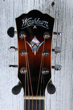 Load image into Gallery viewer, Washburn EA15 ATB Mini Jumbo Acoustic Electric Guitar Flame Maple Tobacco Burst