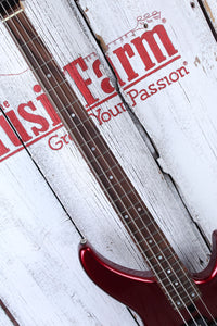 Yamaha TRBX174 RM Double Cutaway 4 String Electric Bass Guitar Red Metallic