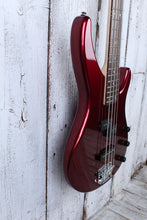Load image into Gallery viewer, Yamaha TRBX174 RM Double Cutaway 4 String Electric Bass Guitar Red Metallic