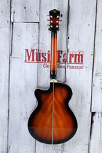Load image into Gallery viewer, Washburn EA15 ATB Mini Jumbo Acoustic Electric Guitar Flame Maple Tobacco Burst