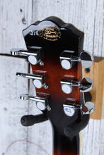 Load image into Gallery viewer, Washburn EA15 ATB Mini Jumbo Acoustic Electric Guitar Flame Maple Tobacco Burst