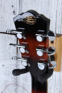 Washburn EA15 ATB Mini Jumbo Acoustic Electric Guitar Flame Maple Tobacco Burst