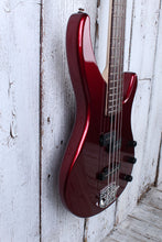 Load image into Gallery viewer, Yamaha TRBX174 RM Double Cutaway 4 String Electric Bass Guitar Red Metallic