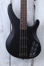Load image into Gallery viewer, Yamaha TRBX504 4 String Electric Bass Guitar Active Electronics Trans Black