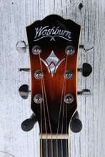 Load image into Gallery viewer, Washburn EA15 ATB Mini Jumbo Acoustic Electric Guitar Flame Maple Tobacco Burst