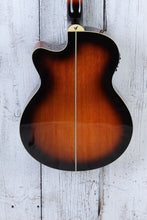 Load image into Gallery viewer, Washburn EA15 ATB Mini Jumbo Acoustic Electric Guitar Flame Maple Tobacco Burst