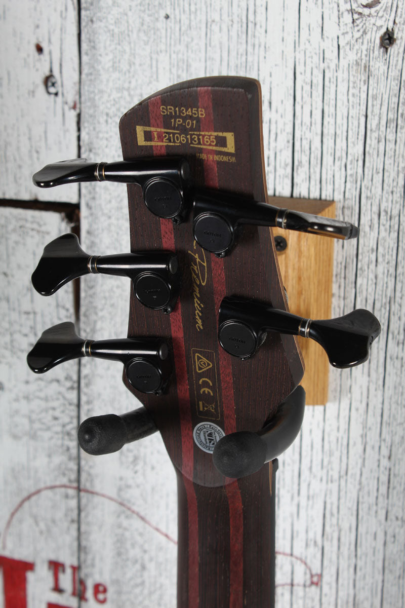 Ibanez SR1345B Premium 5 String Electric Bass Guitar Dual Shadow Burst Flat