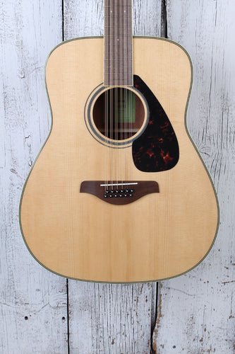 Yamaha FG820-12 Dreadnought 12 String Acoustic Guitar Solid Spruce Top Natural