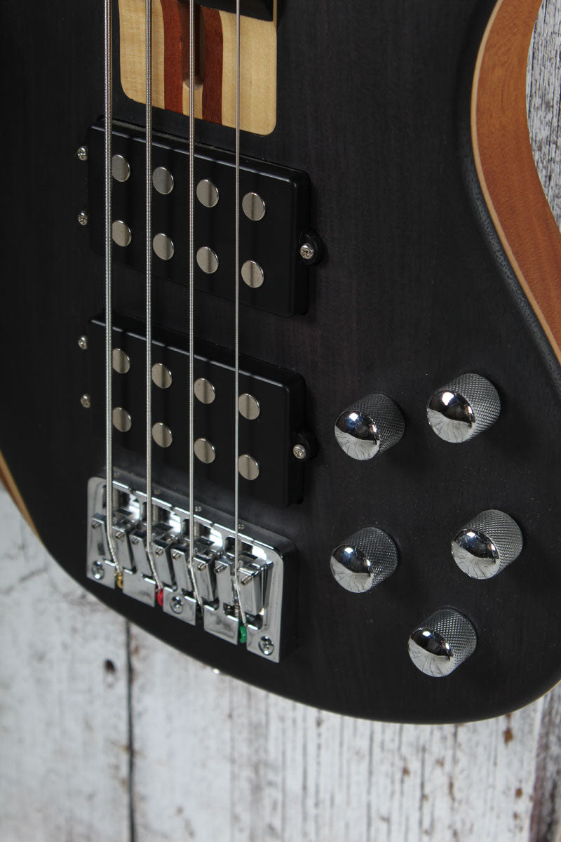Bullfighter DB-4 Bass 4 String Electric Bass Guitar with Gig Bag