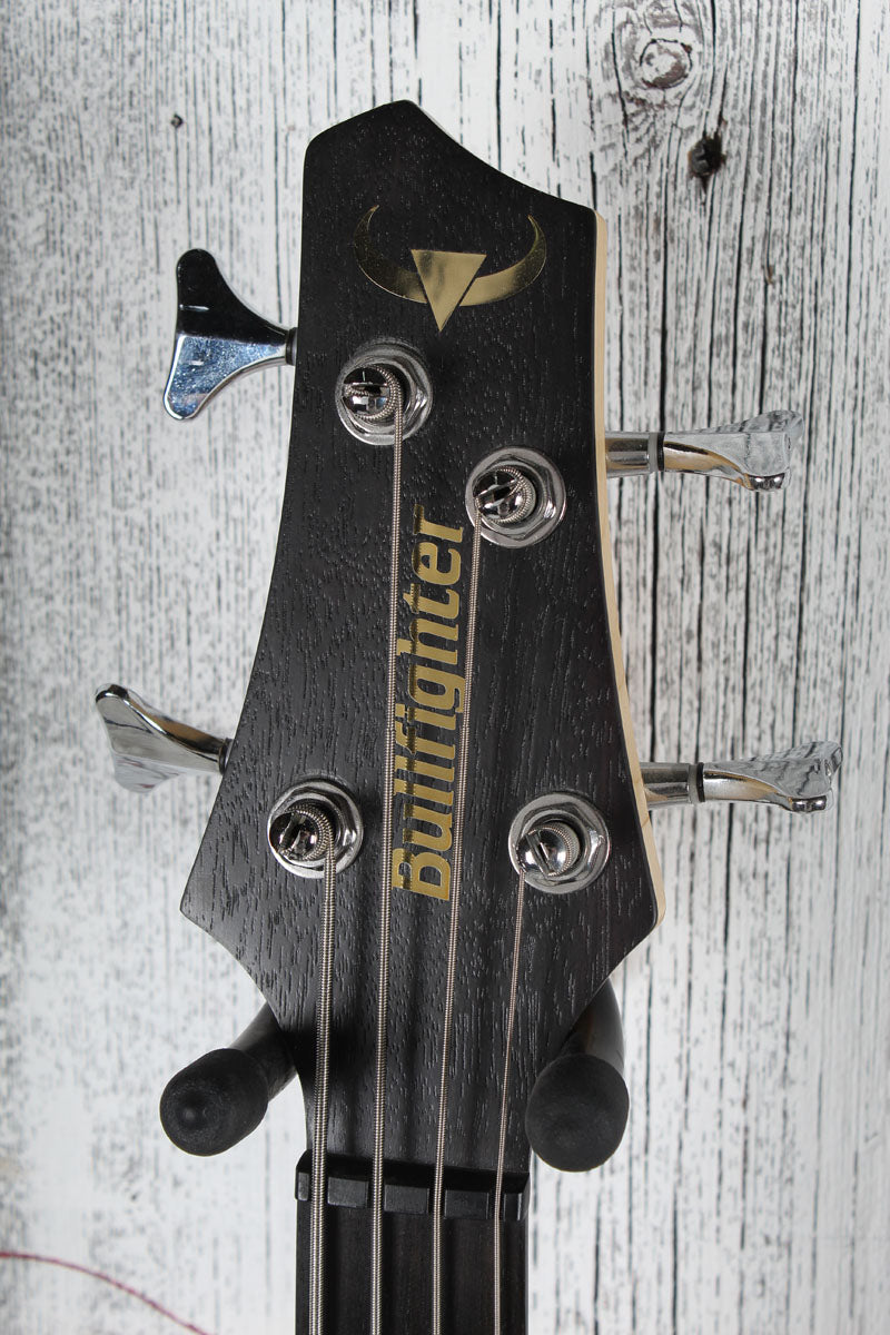 Bullfighter DB-4 Bass 4 String Electric Bass Guitar with Gig Bag