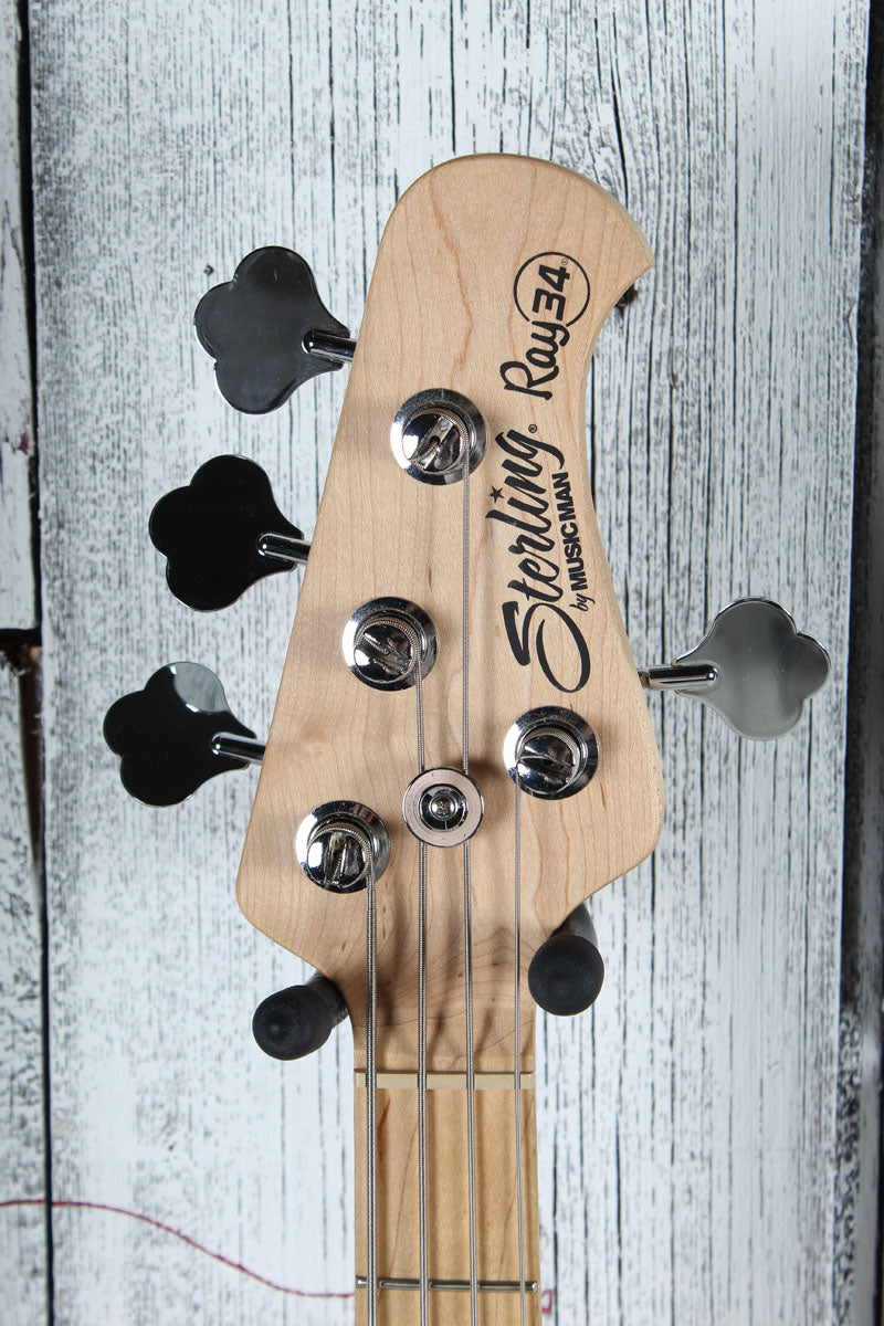 Sterling by Music Man StingRay Ray34 4 String Electric Bass Guitar with Gig Bag