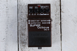 Boss OC-3 Super Octave Pedal Electric or Bass Guitar Octave Effects Pedal