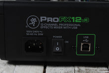 Load image into Gallery viewer, Mackie ProFX12v3 Mixer 12 Channel Analog Mixer with Built in Effects and Gig Bag