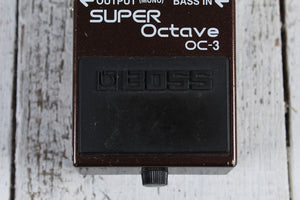 Boss OC-3 Super Octave Pedal Electric or Bass Guitar Octave Effects Pedal