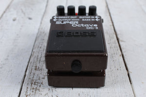 Boss OC-3 Super Octave Pedal Electric or Bass Guitar Octave Effects Pedal