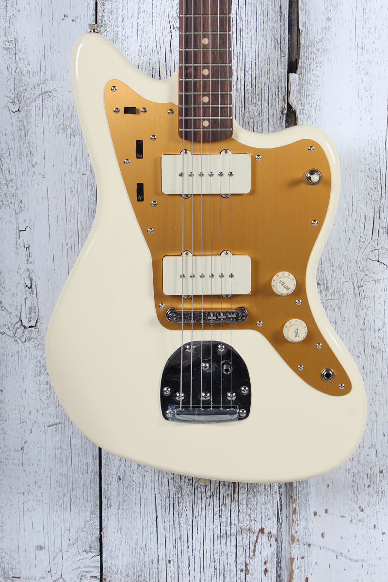 Fender Squier J Mascis Signature Jazzmaster Electric Guitar Vintage White Finish Main image